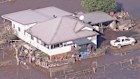 A damaged house in Taree, NSW, on Saturday, May 24.