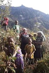 West Papuan women and children fleeing Indonesian military operations in Nduga province in 2019.