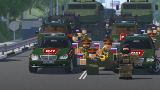 On Roblox, a gaming platform, a user created an array of Interior Ministry forces to celebrate Russia Day.