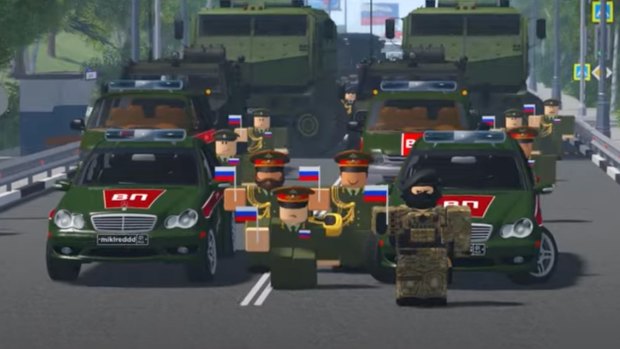 On Roblox, a gaming platform, a user created an array of Interior Ministry forces to celebrate Russia Day.