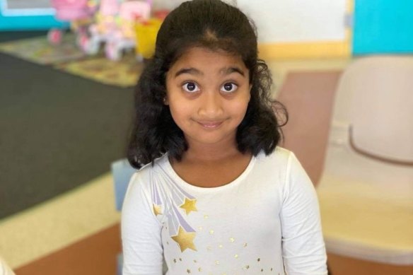 Tharnicaa Marugappan celebrated her fourth birthday at Christmas Island in June last year.