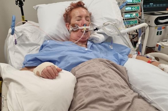 Paulette Mountford was placed into an induced coma after undergoing multiple surgeries.