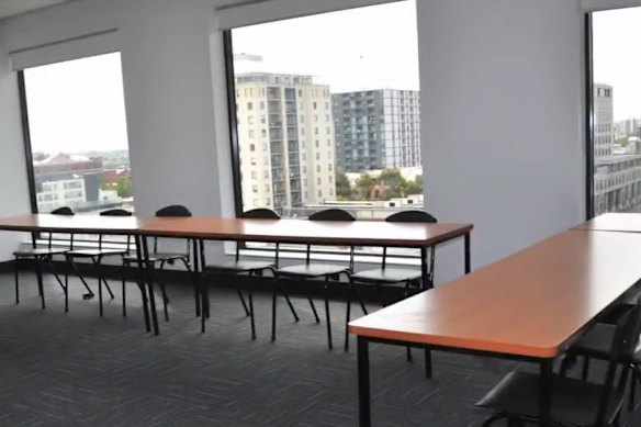 A promotional video for Ozford showed empty classrooms. 