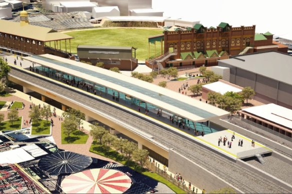 The new RNA showgrounds will feature a new rail station, but all major sports are set to say ‘no’ to the state government’s request to split $91 million between them, Brisbane City Council and the RNA
