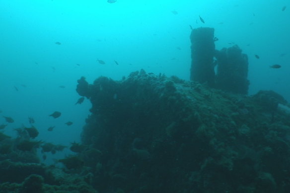 The wreckage of the SS Glenelg found in 2009, 109 years after it sunk.