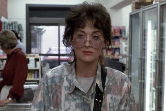 Meryl Streep as food critic Rachel Samstat in Heartburn.