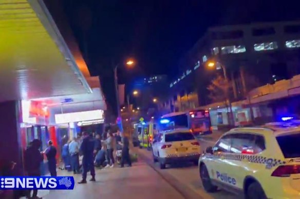 Robson was allegedly stabbed nine times on a busy Gosford street.