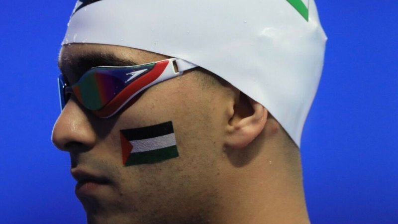 ‘A political statement to be there’: Palestinian swimmer to take a stand at Olympics