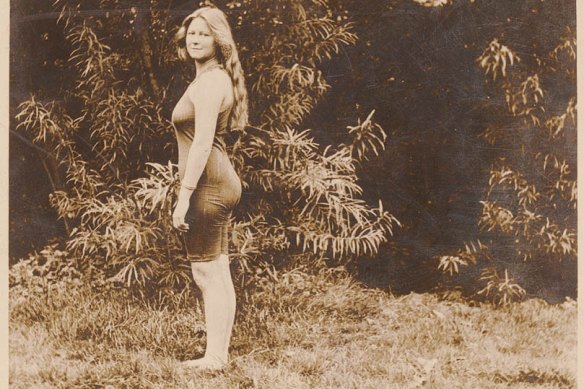 Mina Wylie, a photo from the archive kept under her house for decades.