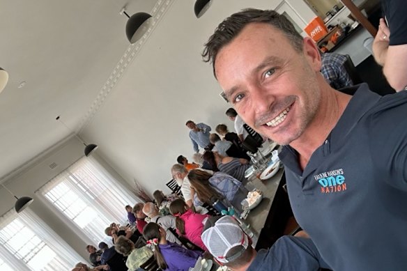 One Nation Victorian state president Warren Pickering in a photo posted to his Instagram account in December.