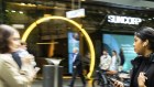 Shoppers in Pitt St Mall in Sydney. Discretionary spending started to slow in May. 