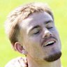 Lachie Galvin at Wests Tigers training on Thursday