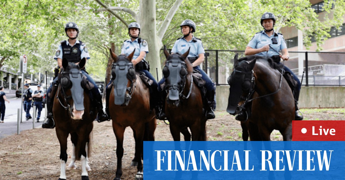 Protesters and police in tense Surry Hills stand-off