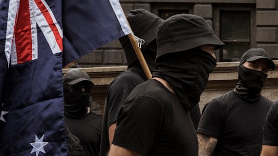 The Age decided not to publish  images of the Nazi salute in our newspapers, instead running  alternative images of the neo-fascists at Saturday’s rally.
