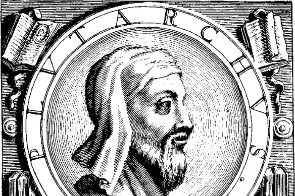 A 16th century engraving of Plutarch.