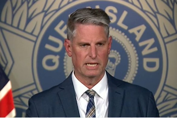 Detective Superintendent Jason Hindmarsh speaks to media about the teen accused of terror offences.