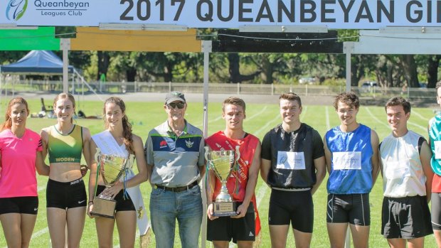 Finalists of the mens and womens Queanbeyan Gift last year.