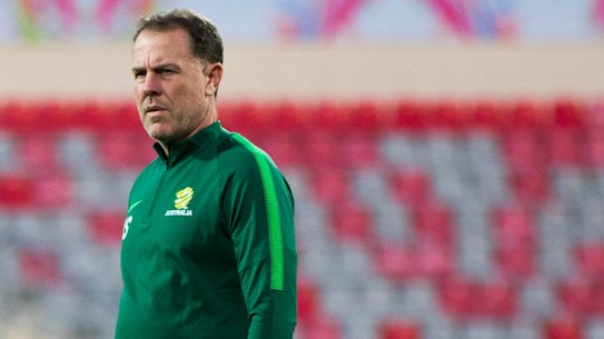 Alen Stajcic not posing for a photo during his days as Matildas coach.