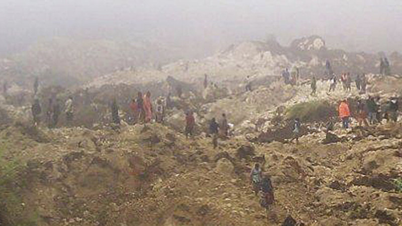 Dozens believed killed by landslide in Enga Province, PNG