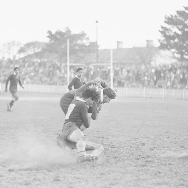 Redfern All Blacks play a semi final on the 24th of August,  1946. 
