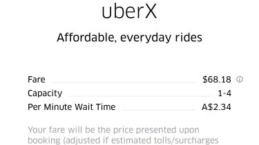 Uber price-surging during this morning's train chaos. 
