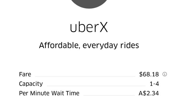 Uber price-surging during the train chaos. 
