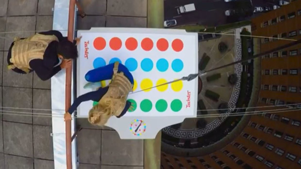 Fancy a game of Twister, 61 metres in the air? 