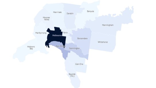 Where vacant homes in Melbourne are taxed.
