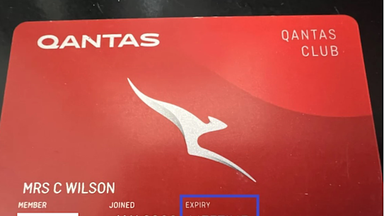 Catriona Wilson’s Qantas Club membership showing the lifetime expiry. Qantas took two years to say it was a mistake.