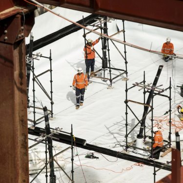 Australia's construction sites have kept moving throughout the pandemic.  