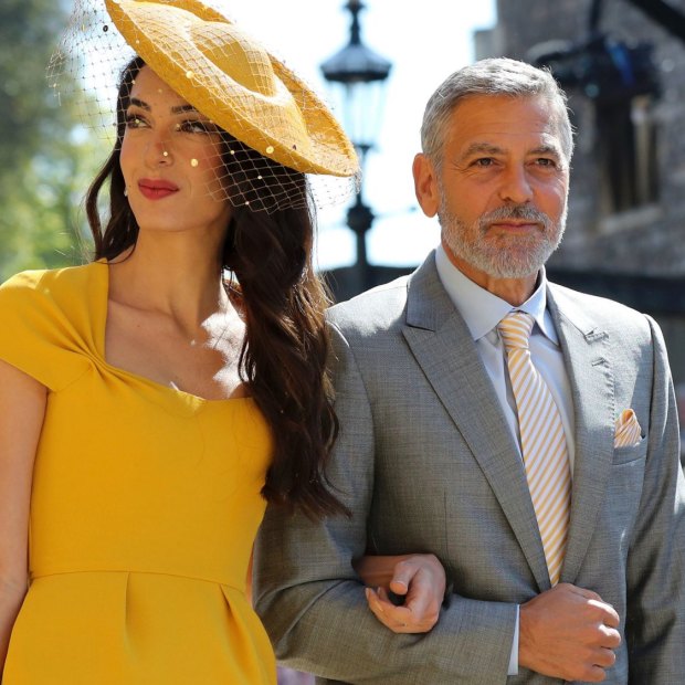 Amal and George Clooney were among the celebrity guests. 