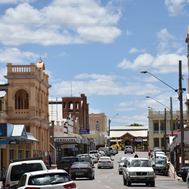 The main street of Charters Towers.