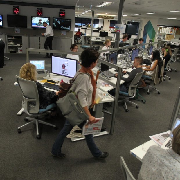 The Sydney Morning Herald newsroom, 2014.