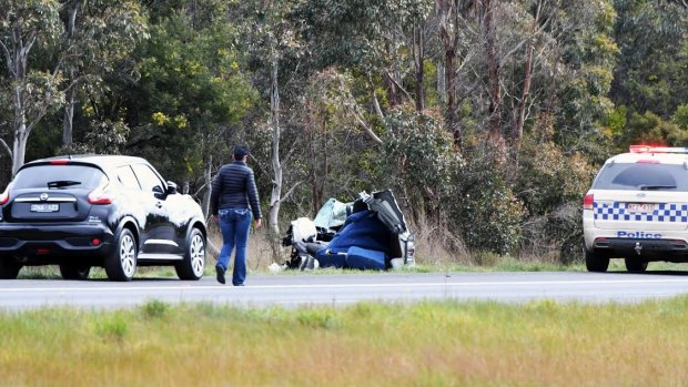 Jacqueline Vodden died in this crash on the Western Highway.