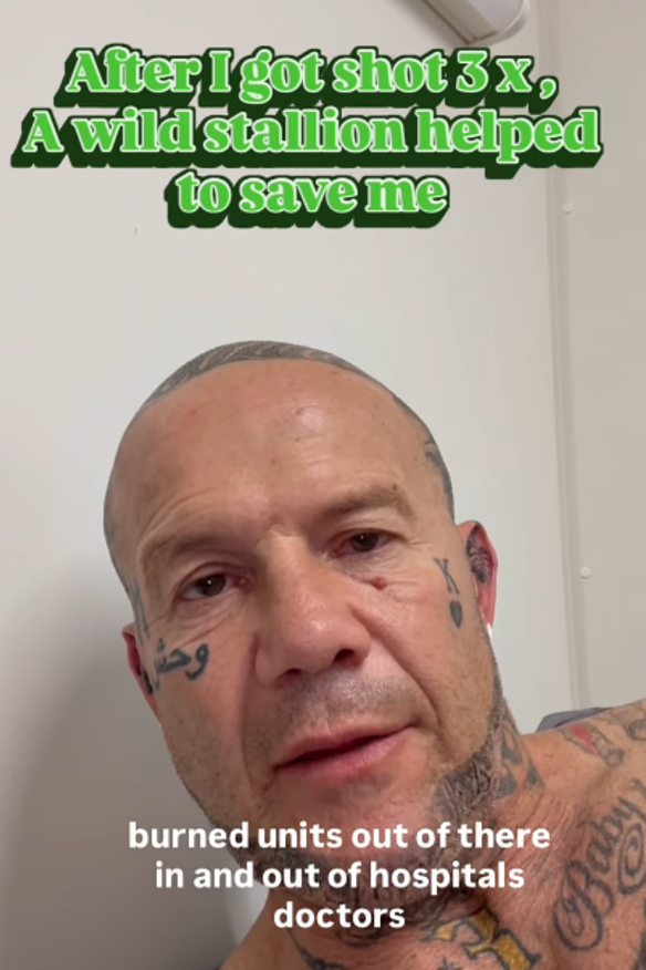 Grantham has spoken out about being shot and burned in May last year.