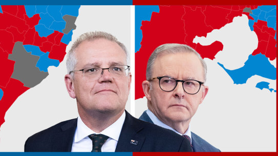Scott Morrison and Anthony Albanese