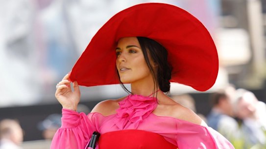 Olympia Bellchambers at Caulfield Cup on October 15, 2022.