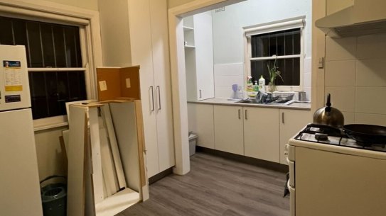 Running repairs to the hot water system in Millie Muroi’s former Sydney apartment.