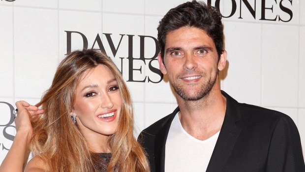 New life: Philippoussis with wife Silvana Lovin in 2015.