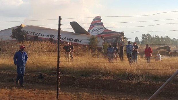 A vintage plane crash in South Africa has killed two people.