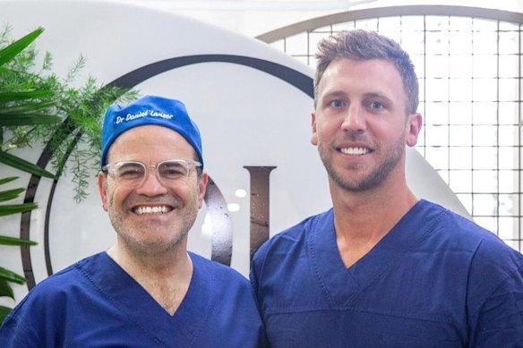 Dr Daniel Lanzer (left) retired last year after a damning media expose, and Dr Ryan Wells (right) has been suspended.