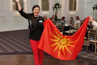 Whittlesea mayor Emilia Lisa Sterjova sparked tensions between the local Greek and Macedonian communities after posting a photo on Facebook showing her holding a flag with the Vergina Sun symbol.  She has since removed the post.