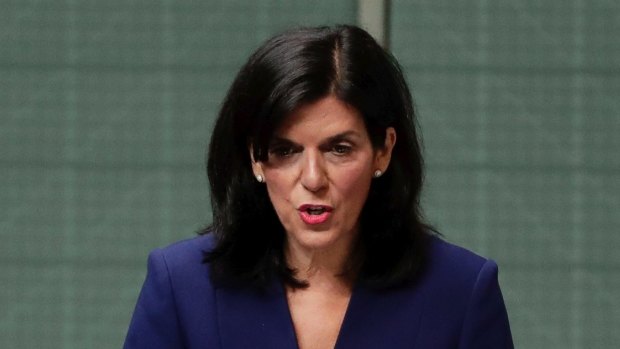 Julia Banks in the House of Representatives, announcing her decision to quit the Liberal Party and join the crossbench.