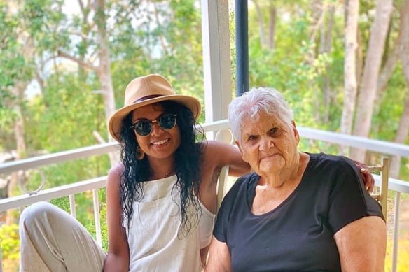 Teela Reid started a Facebook page and warned family and friends to keep their distance from elders, including her  grandmother, Aunty Dawn (Stella Reid), in Gilgandra, to stop the spread of COVID. 