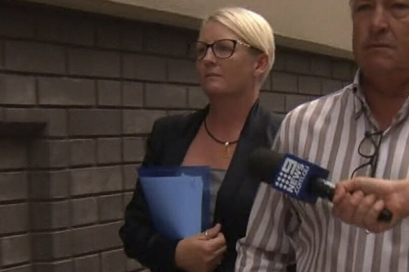 Kelly Susan Taylor outside Perth Magistrates Court.
