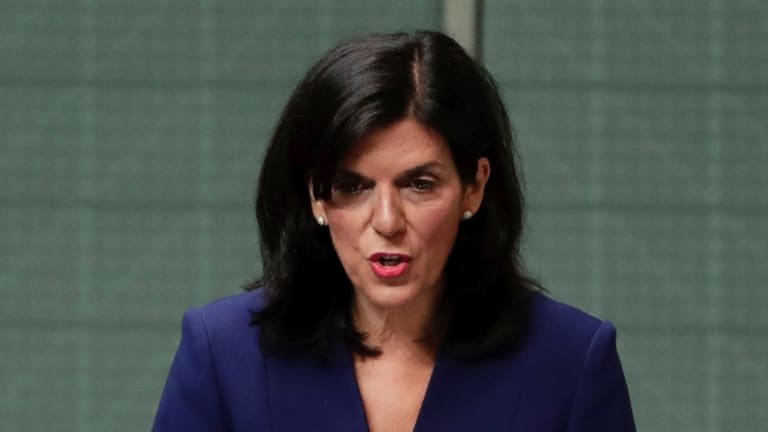 Julia Banks announcing her resignation from the Liberal Party. Mr Dutton rejected her claims of bullying within the party.