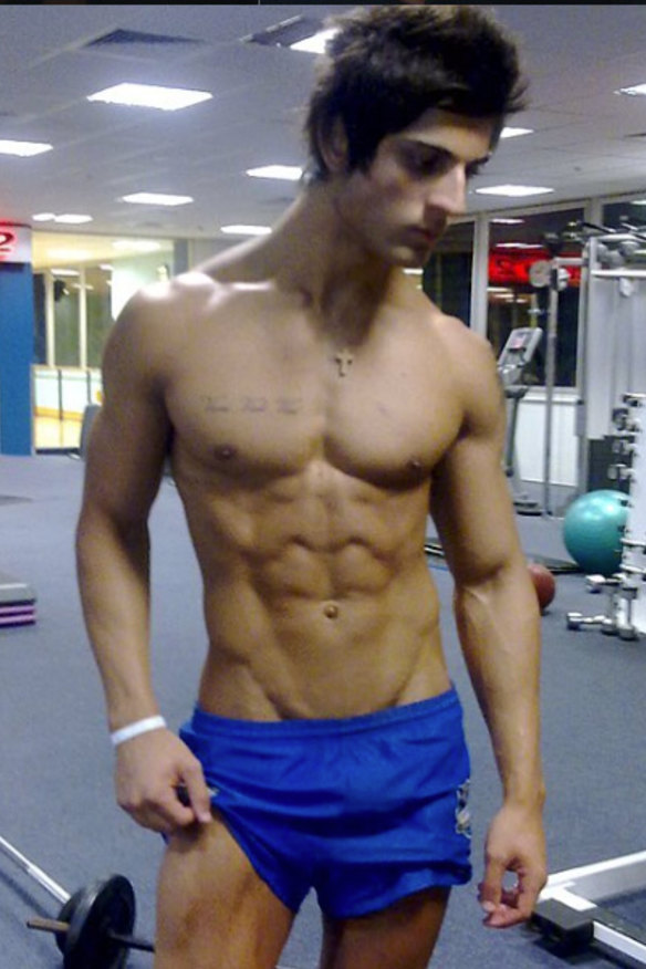 Aziz “Zyzz’ Shavershian at his gym in Sydney’s Carlingford at age 19.