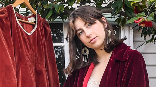 Honey Garrett runs her Depop store out of her home.