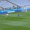 Sam Kerr scores against Leicester.