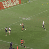 Reece Walsh produces a try-saving tackle for the Broncos against the Roosters.